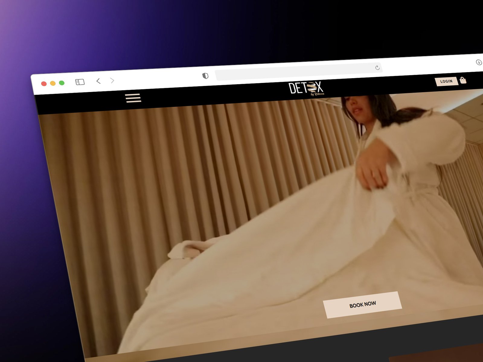 Detox By Rebecca website project